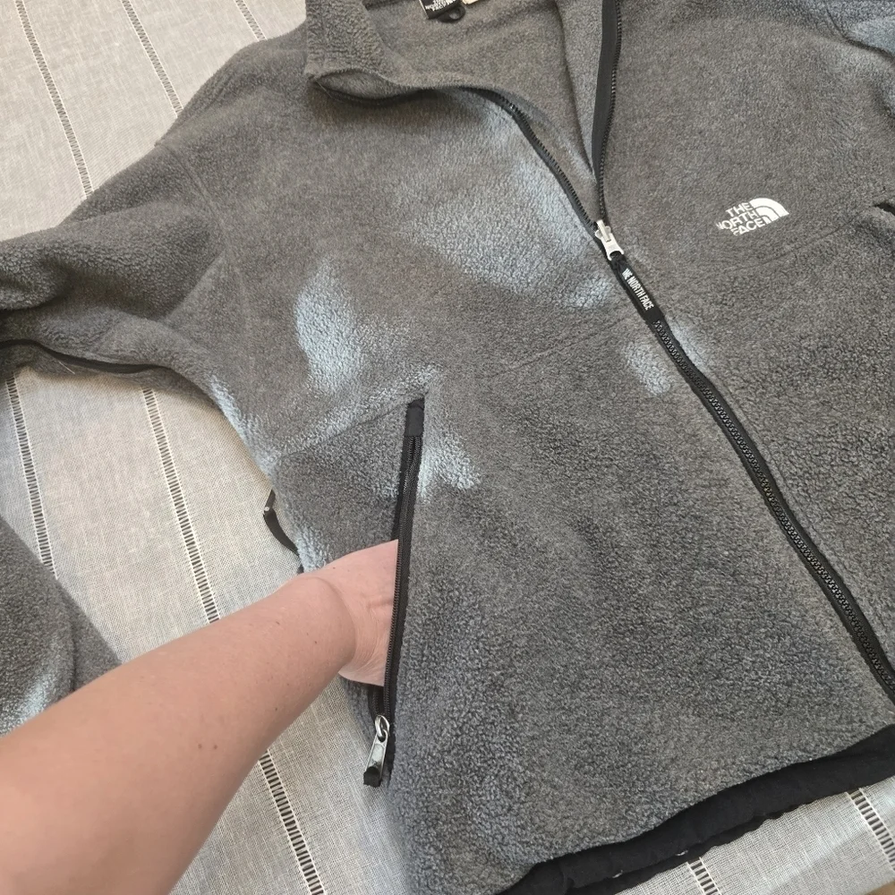 THE NORTH FACE Men’s Fleece Sherpa Full Zip Jacket Size Xl  Gray